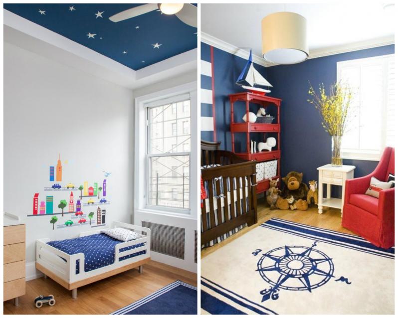 Потолок в детской комнате: натяжной, из гипсокартона, двухуровневый, с фотопечатью и другие