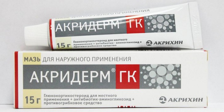 Акридерм детям: инструкция по применению мази и крема при аллергии