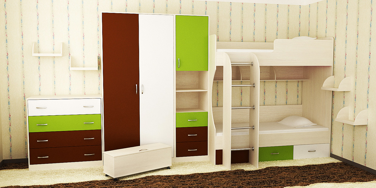 Шкаф + пенал в детскую комнату