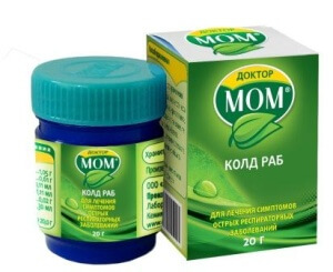 Мазь Доктор Мом - эффективный препарат при простудных заболеваниях и кашле 