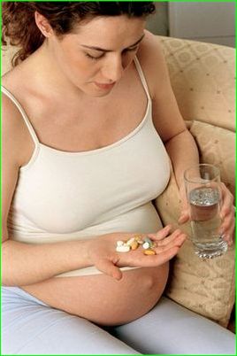 Лечение простуды во время беременности.