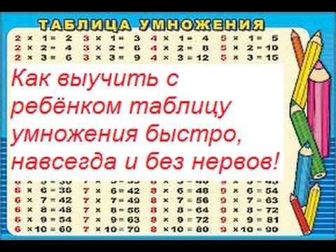 Как быстро научить ребенка таблице умножения в игровой форме во 2 классе?