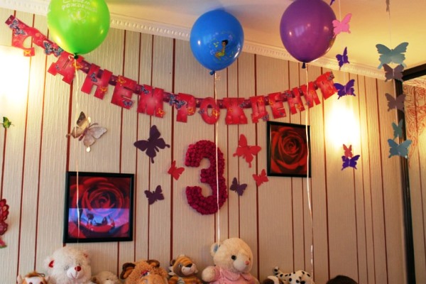 как украсить детскую комнату на день рождения фото