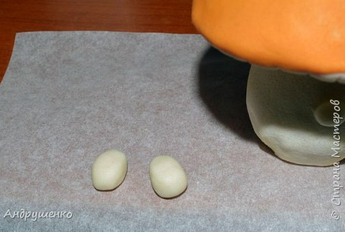 создаем гриб из соленого теста для деток