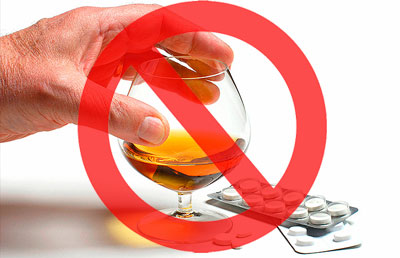 Запрет на алкоголь при приеме таблеток
