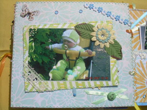 Что подарить ребенку на 1 год. Фотоальбом в стиле скрапбукинг