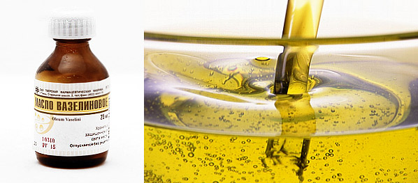 Вазелиновое масло для новорожденных: применение (при запоре, в нос и уши)