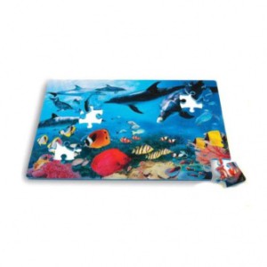 Напольные коврики-пазлы для детей:КОВРИК-ПАЗЛ LEE CHUYN ДЕЛЬФИНЫ (54 ЭЛЕМЕНТА)