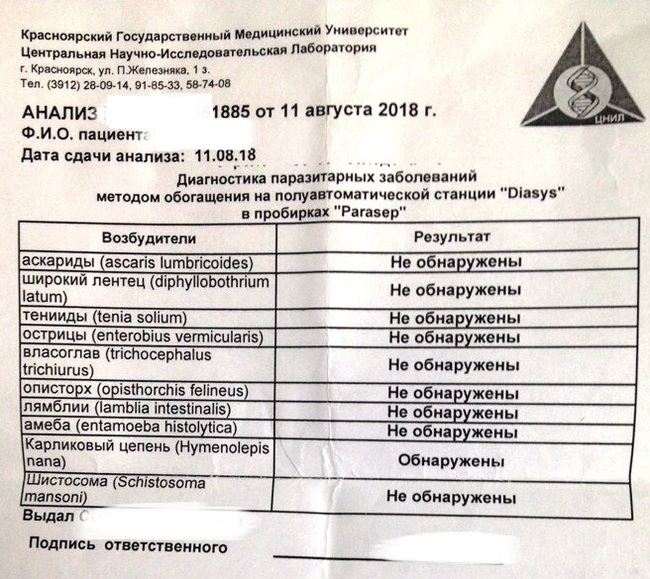 Анализы на глисты у детей: исследование крови, кала и другие методы выявления гельминтов