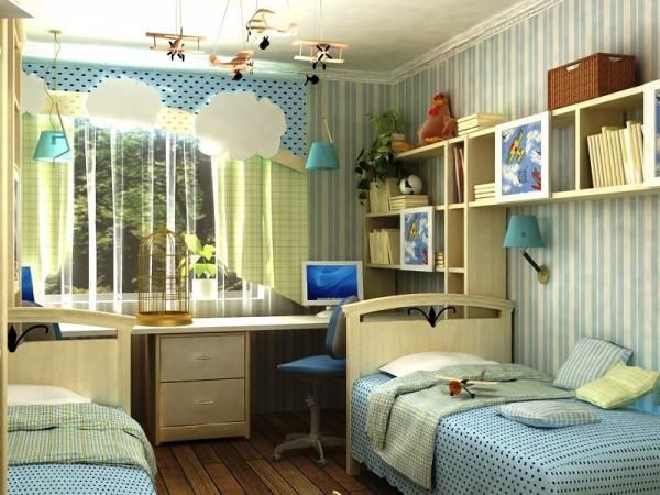 Дизайн детской комнаты 9 кв м для девочки, мальчика, подростка или двоих детей: фото-идеи