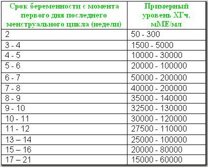 ХГЧ при внематочной беременности на ранних сроках: уровень показателя по неделям, динамика