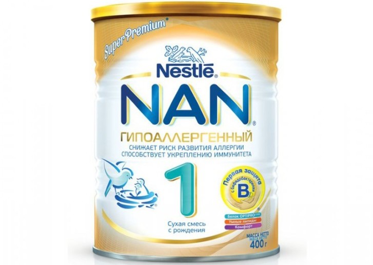 Смесь НАН для новорожденных: состав детского питания, виды (таблица)