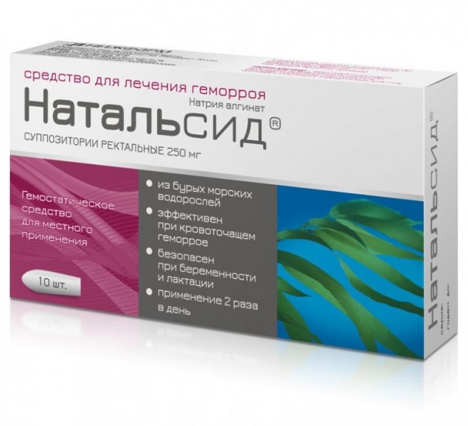 Свечи от геморроя Натальсид при беременности: инструкция по применению