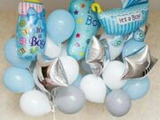 Оформлении выписки из роддома воздушными шарами