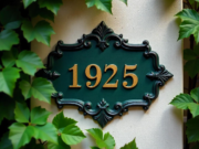 Изготовление табличек с номером дома — материалы, дизайн и варианты крепления