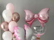 Шары на выписку из роддома для девочки: идеи, цвета и нюансы